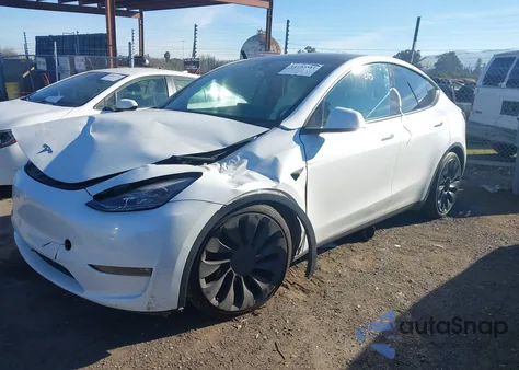 2022 Tesla Model Y Performance Dual Motor All-Wheel Drive из США, поврежденный, VIN 7SAYGDEF3NF342380